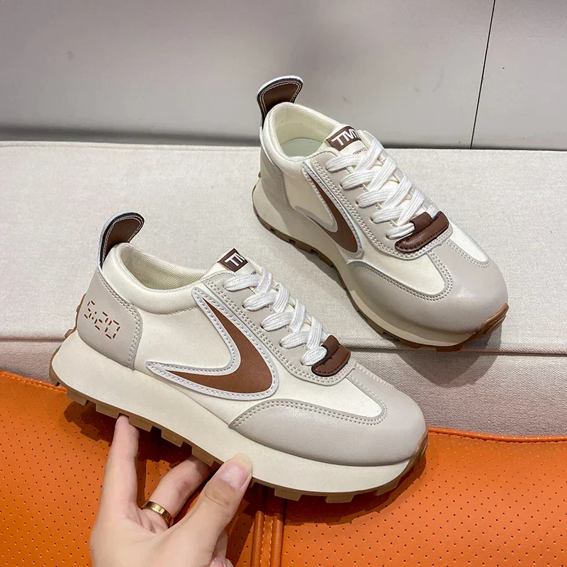 Ulrike | Damen Sneaker Dicke Sohle Keilabsatz – Plateau Keil Sneaker Sommer 2026 - Image 4