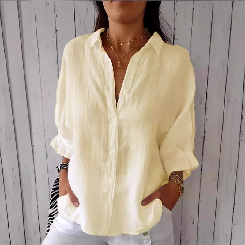 Damen Sommer Button Down Hemd | Langarm - Image 7