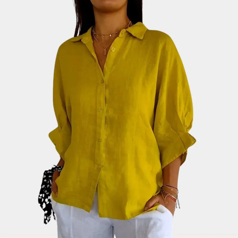 Damen Sommer Button Down Hemd | Langarm - Image 9