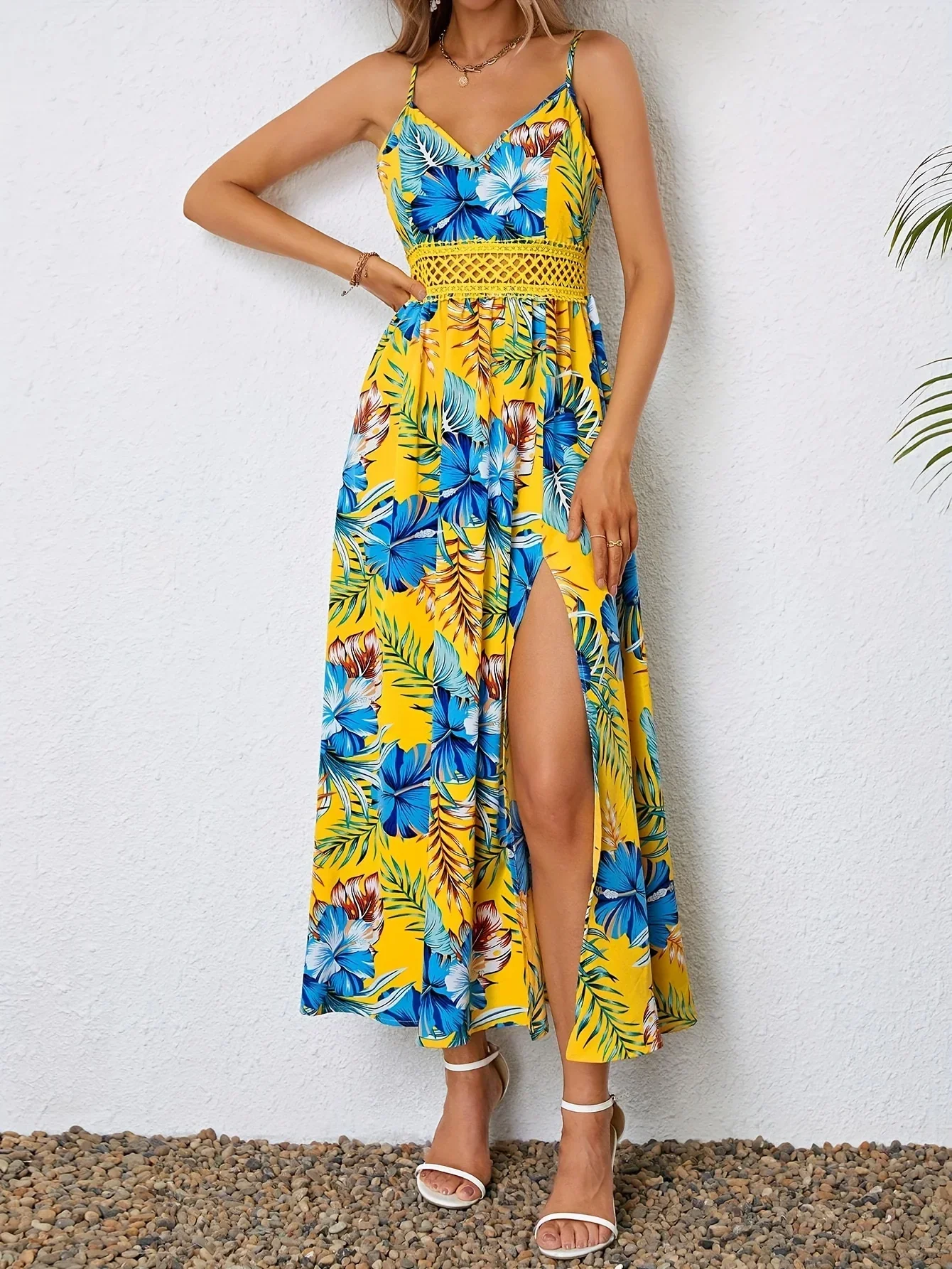Damen Sommer Kleid mit Blumenmuster | Maxi - Image 2