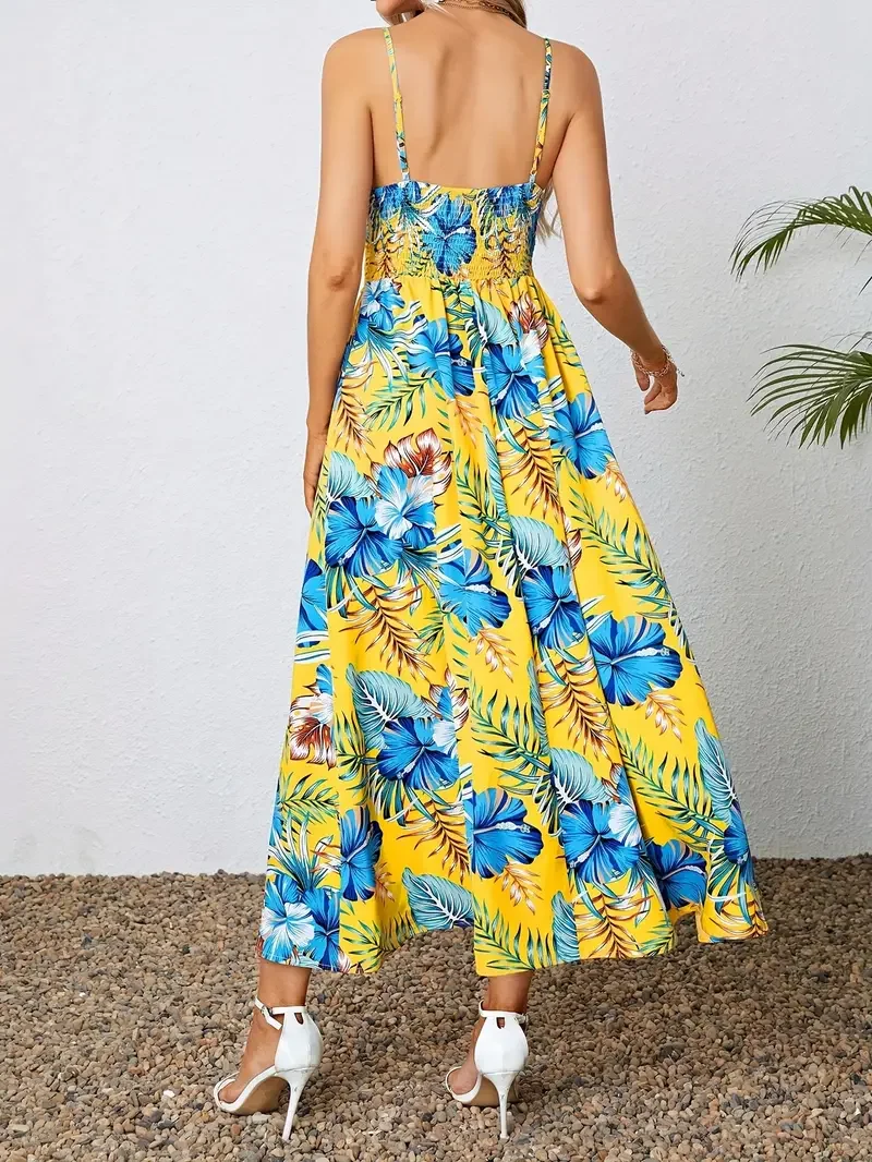 Damen Sommer Kleid mit Blumenmuster | Maxi - Image 4