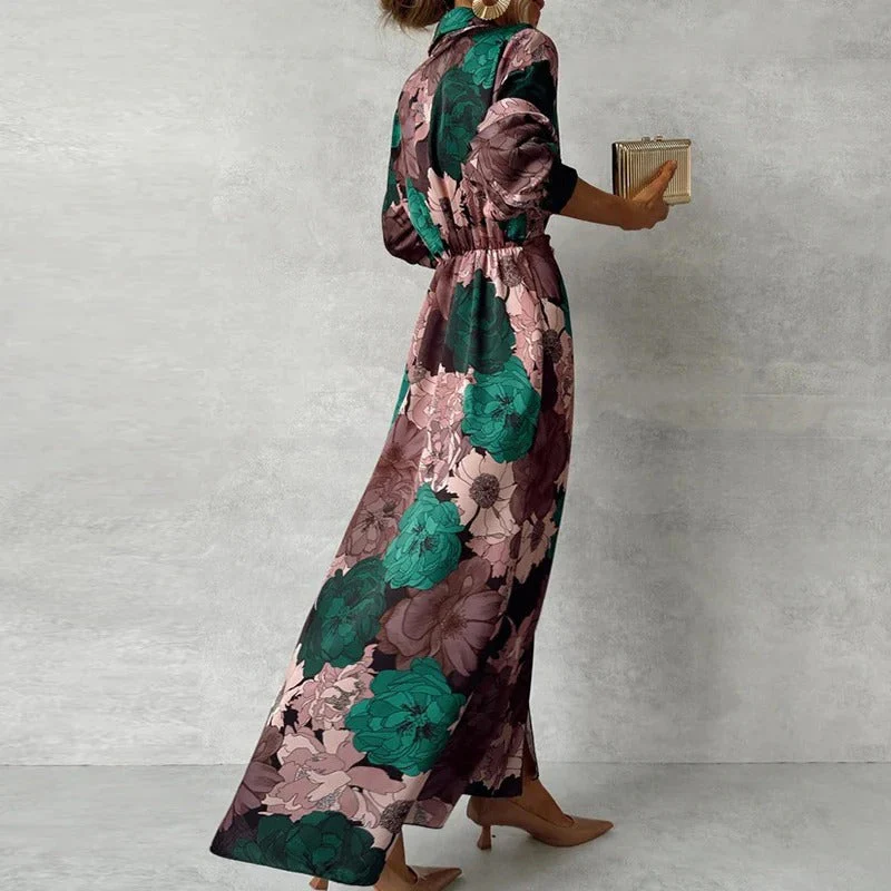 Damen Sommer Wickelkleid Mit Blumenmuster | Maxi - Image 2