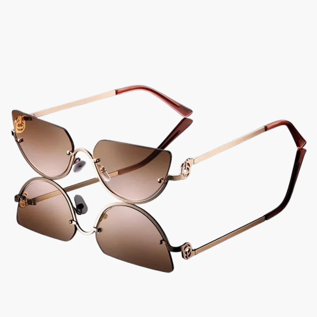 Damen Sonnenbrille mit halbrandlosen ovalen Gläsern - Image 5