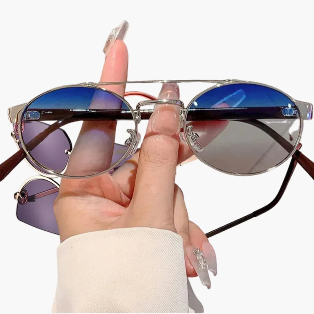 Damen Sonnenbrille mit ovalen Gläsern und UV-Schutz - Image 2