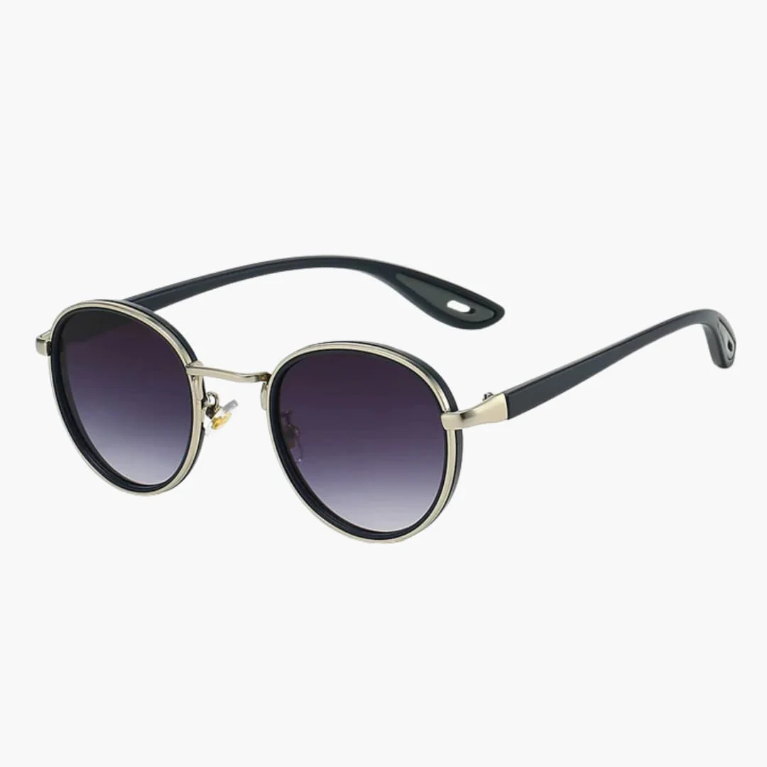 Damen Sonnenbrille mit rundem Metallrahmen und UV400 Schutz - Image 2