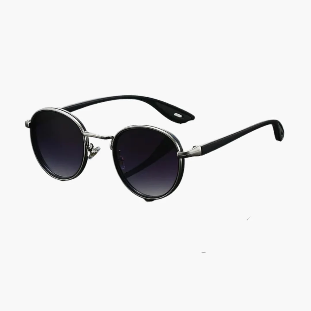 Damen Sonnenbrille mit rundem Metallrahmen und UV400 Schutz - Image 3