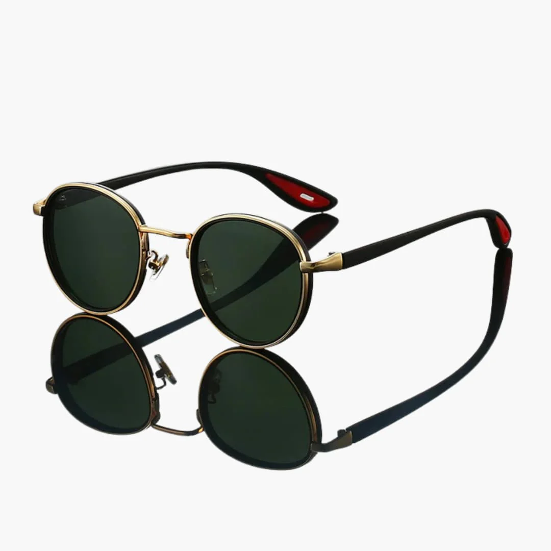 Damen Sonnenbrille mit rundem Metallrahmen und UV400 Schutz - Image 5