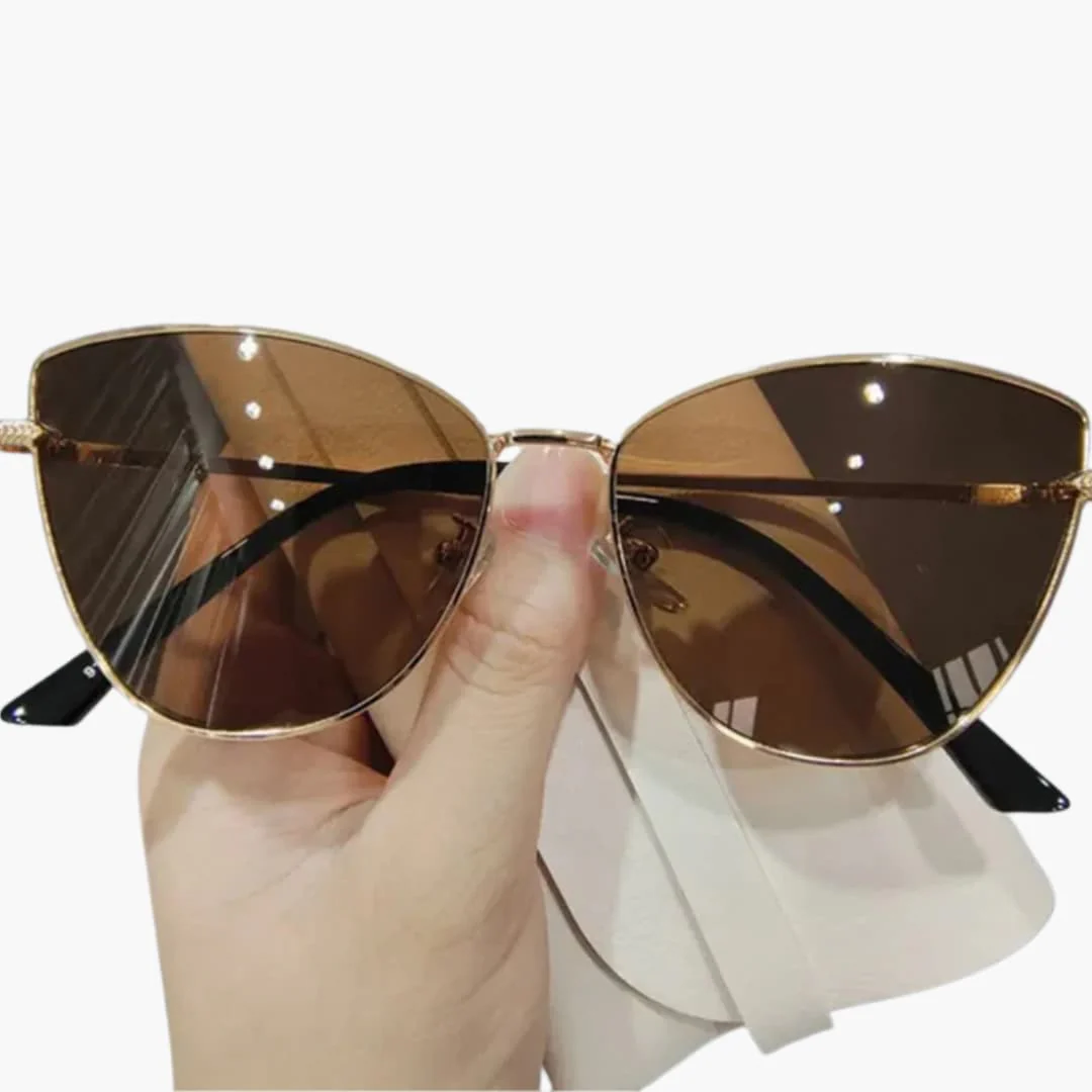 Damen Sonnenbrille mit UV400 Schutz aus Metall für Sommer - Image 2