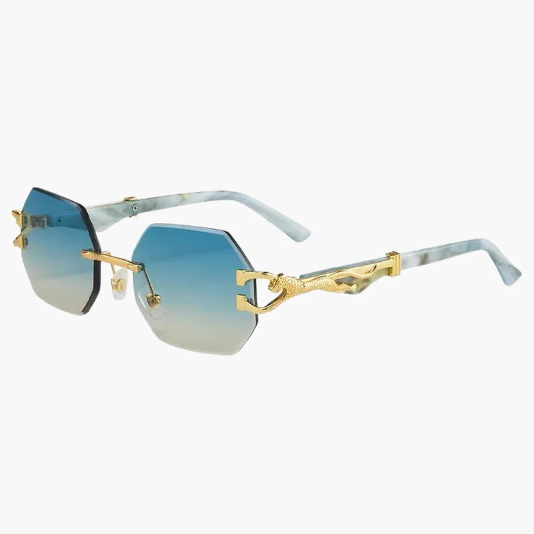 Damen Sonnenbrille mit UV400 Schutz und geometrischen Gläsern - Image 3
