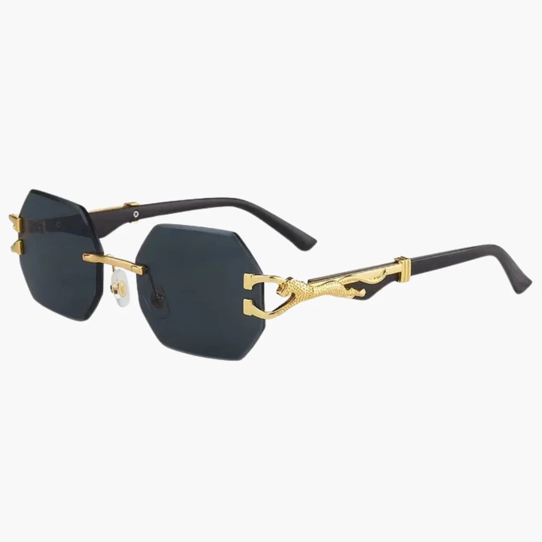 Damen Sonnenbrille mit UV400 Schutz und geometrischen Gläsern - Image 5
