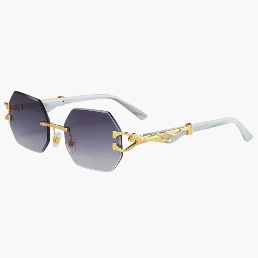 Damen Sonnenbrille mit UV400 Schutz und geometrischen Gläsern - Image 6