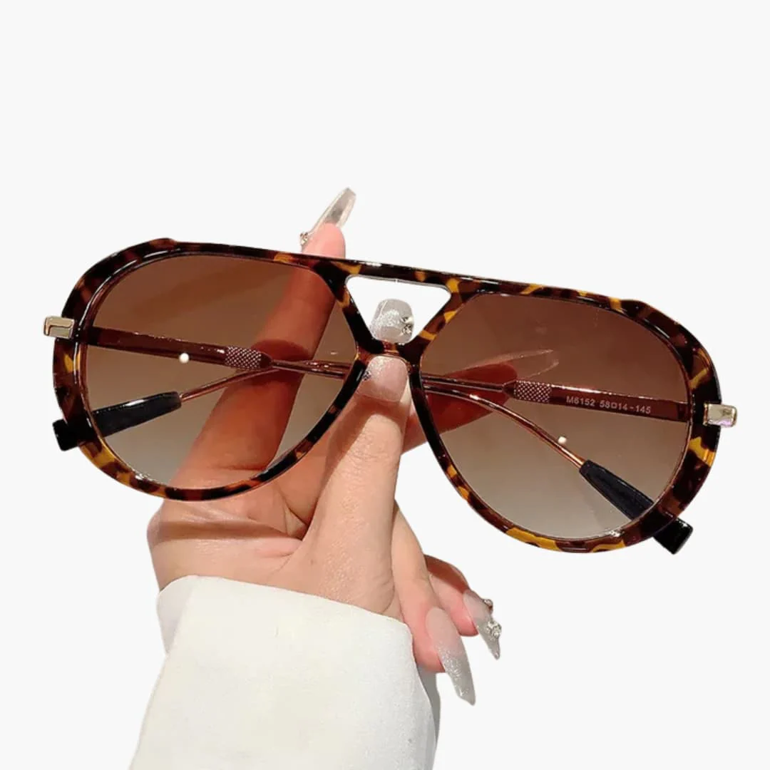 Damen Sonnenbrille mit UV400 Schutz und zweifarbigem Rahmen - Image 3