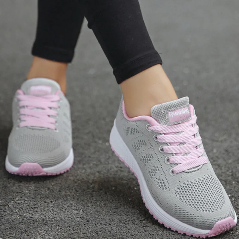 Damen Sportschuhe mit Schnürung | Leichte Fitnessschuhe für Alltag - Image 3