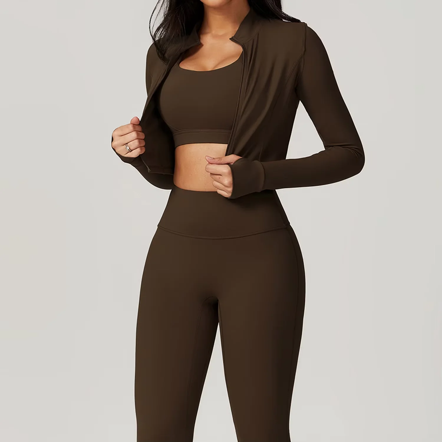 Damen Sportset | Dreiteilige Ausführung mit Weste, Oberteil und Hose - Image 10