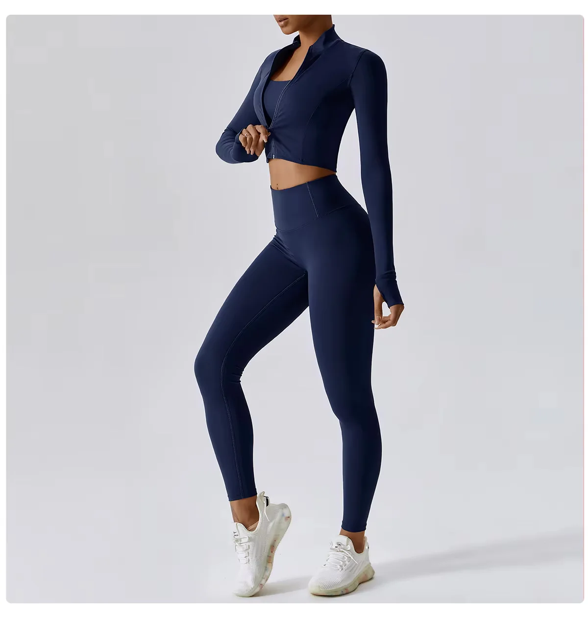 Damen Sportset | Dreiteilige Ausführung mit Weste, Oberteil und Hose - Image 12