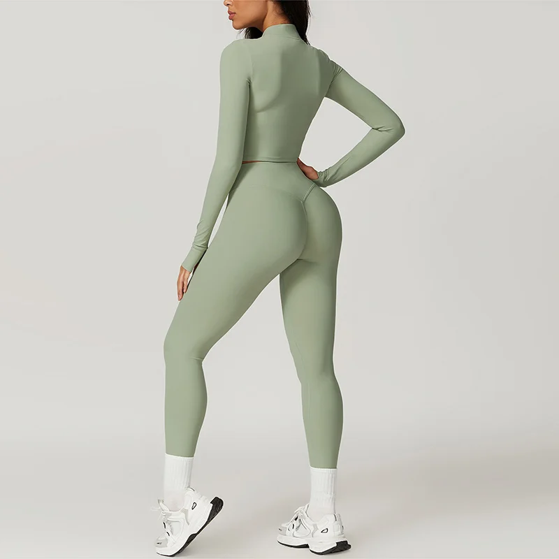 Damen Sportset | Dreiteilige Ausführung mit Weste, Oberteil und Hose - Image 6