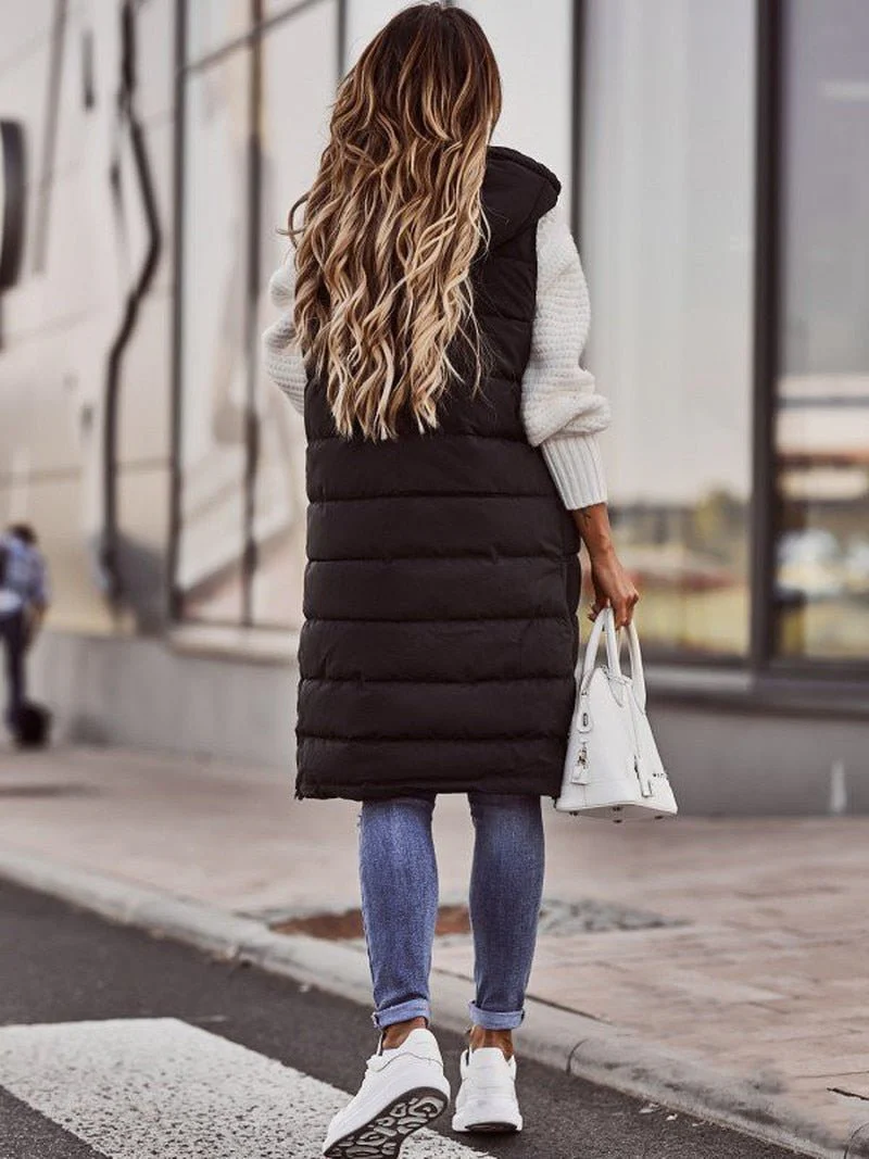Damen Stepp Weste | Lang - Image 5