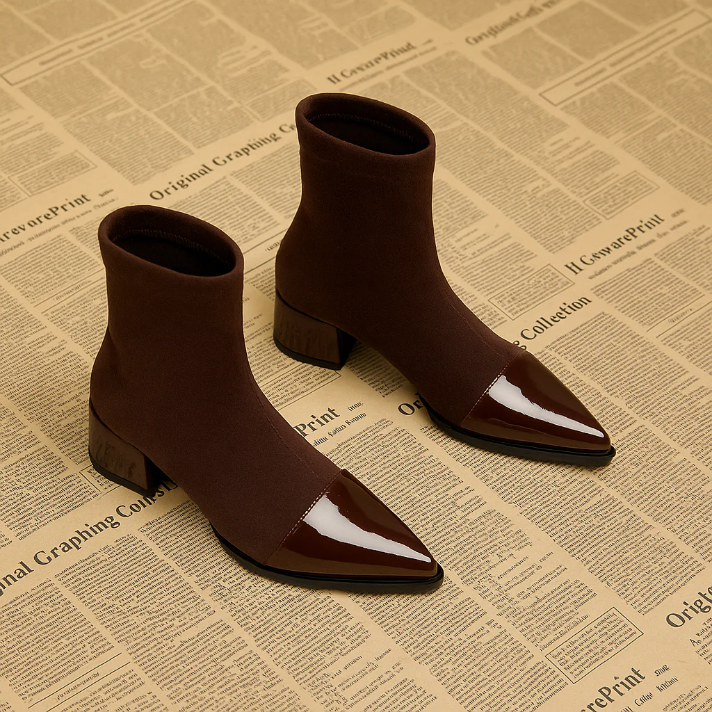 Damen Stiefeletten | Ankle Boots mit Blockabsatz - Image 2