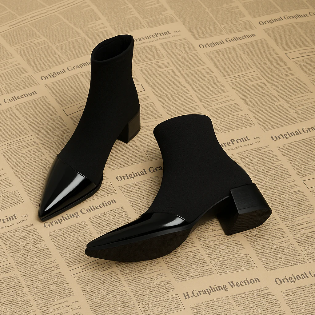 Damen Stiefeletten | Ankle Boots mit Blockabsatz - Image 5