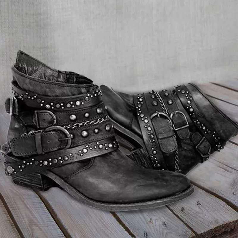 Damen Stiefeletten Cowboystiefel | Spitz - Image 2