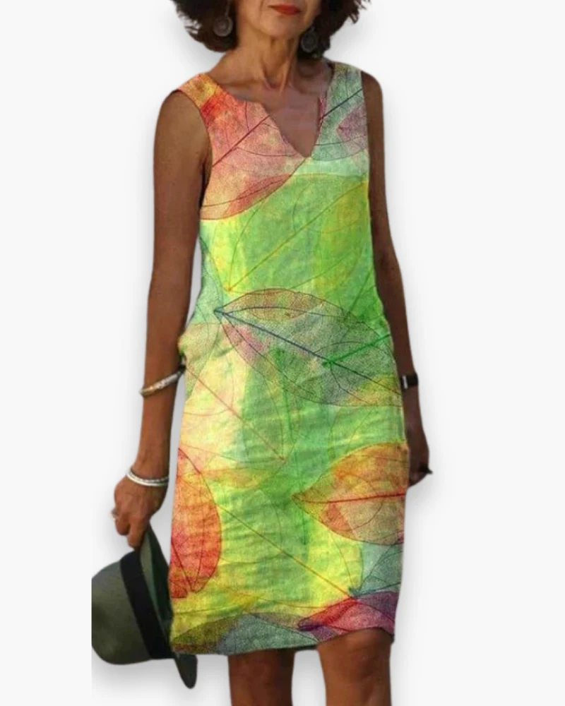 Damen Stilvolles Ärmelloses Kleid | Herbst - Image 2
