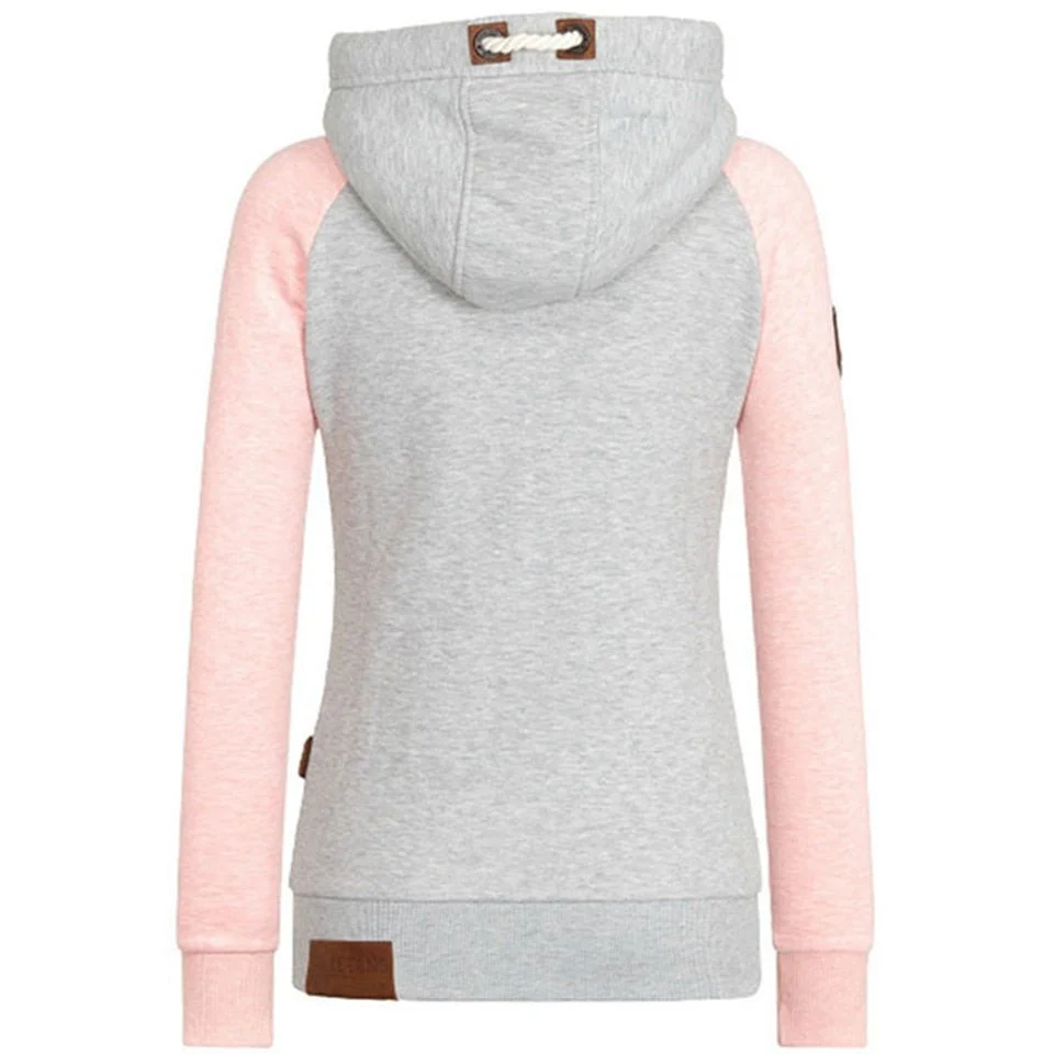 Damen-Strick-Kapuzenpullover mit Reißverschluss | Lange Ärmel - Image 3