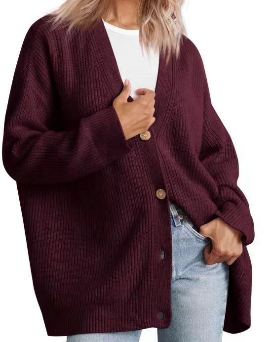Damen-Strickjacke in Übergrößer | Gestreift - Image 2