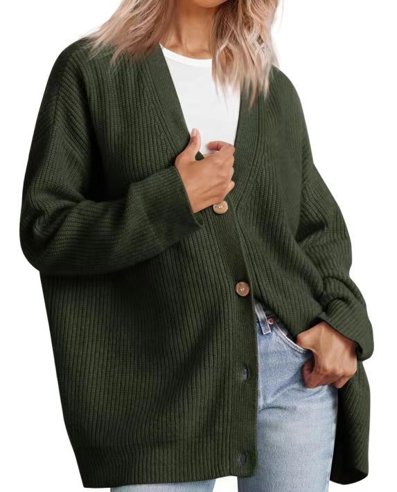 Damen-Strickjacke in Übergrößer | Gestreift - Image 4