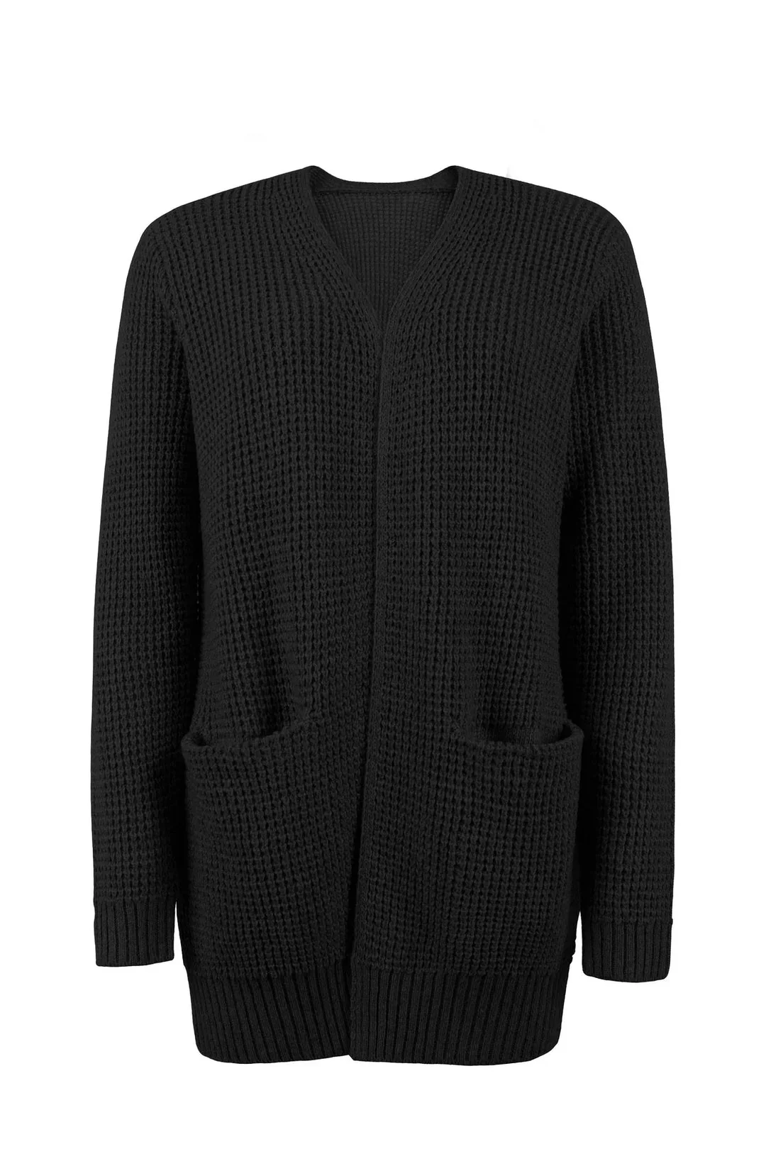 Damen-Strickjacke in Verlängerter Ausführung | winterliche Struktur - Image 2
