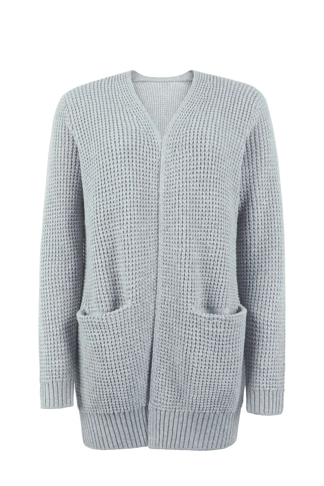 Damen-Strickjacke in Verlängerter Ausführung | winterliche Struktur - Image 3