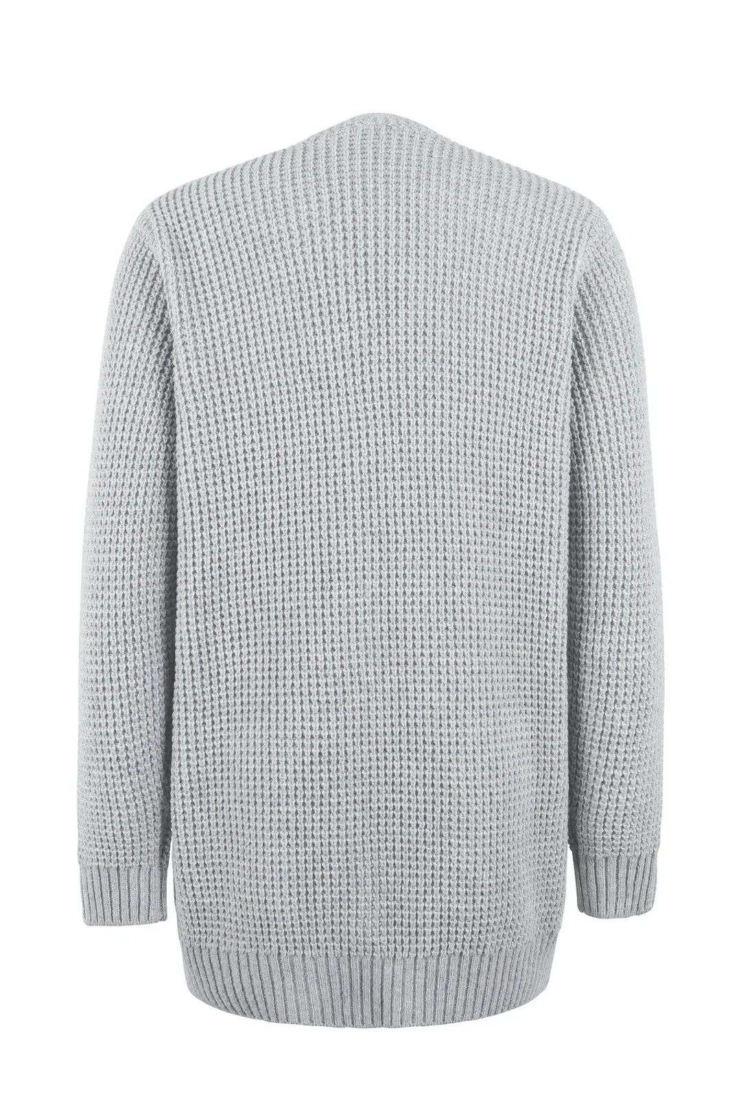 Damen-Strickjacke in Verlängerter Ausführung | winterliche Struktur - Image 4