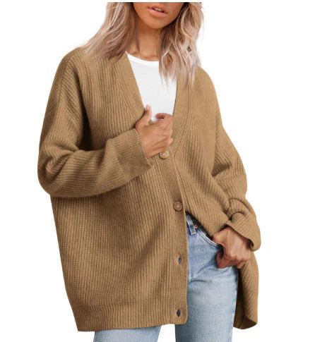 Damen Strickjacke mit Knöpfen - Image 4