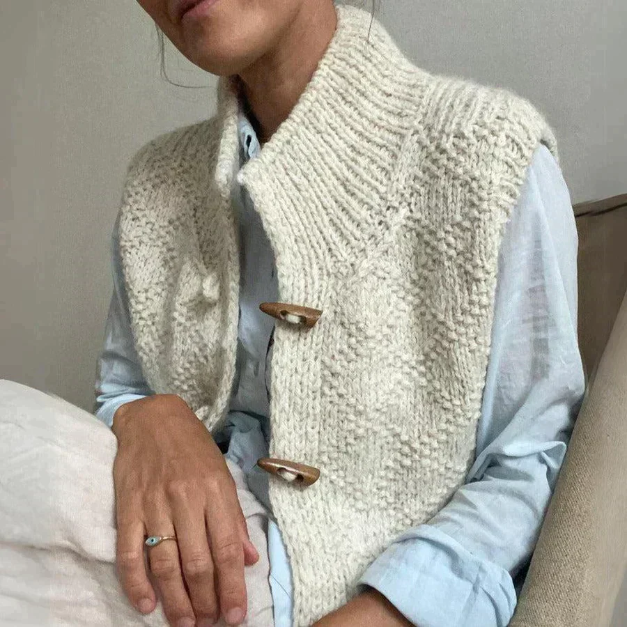 Damen Strickweste | Beige