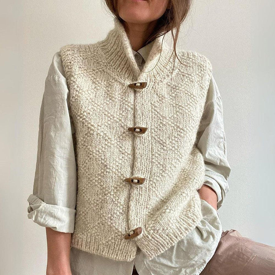 Damen Strickweste | Beige - Image 2