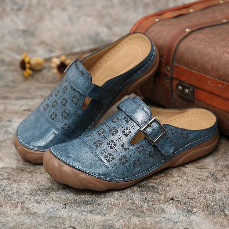 Damen Stylisch Slip-On Pantoletten | Flach - Image 4