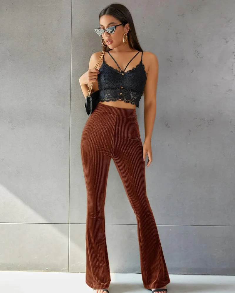 Damen stylische Schlaghose | Cord - Image 4