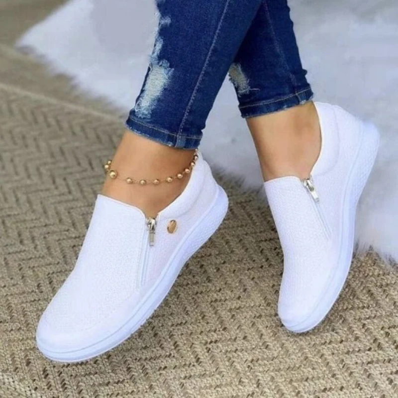 Damen stylische Schuhe mit Reißverschluss | Bequem - Image 2