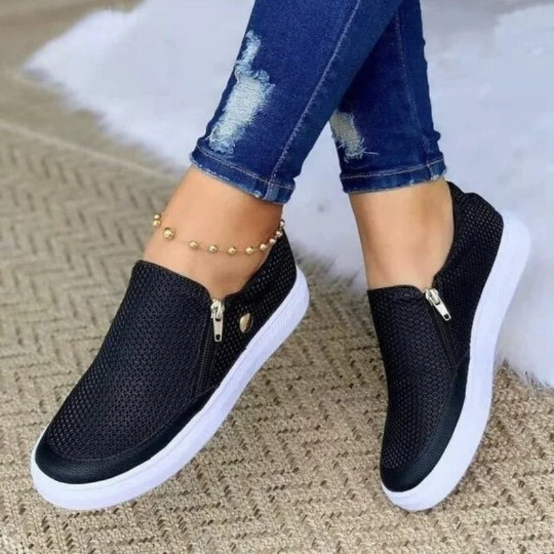 Damen stylische Schuhe mit Reißverschluss | Bequem - Image 3