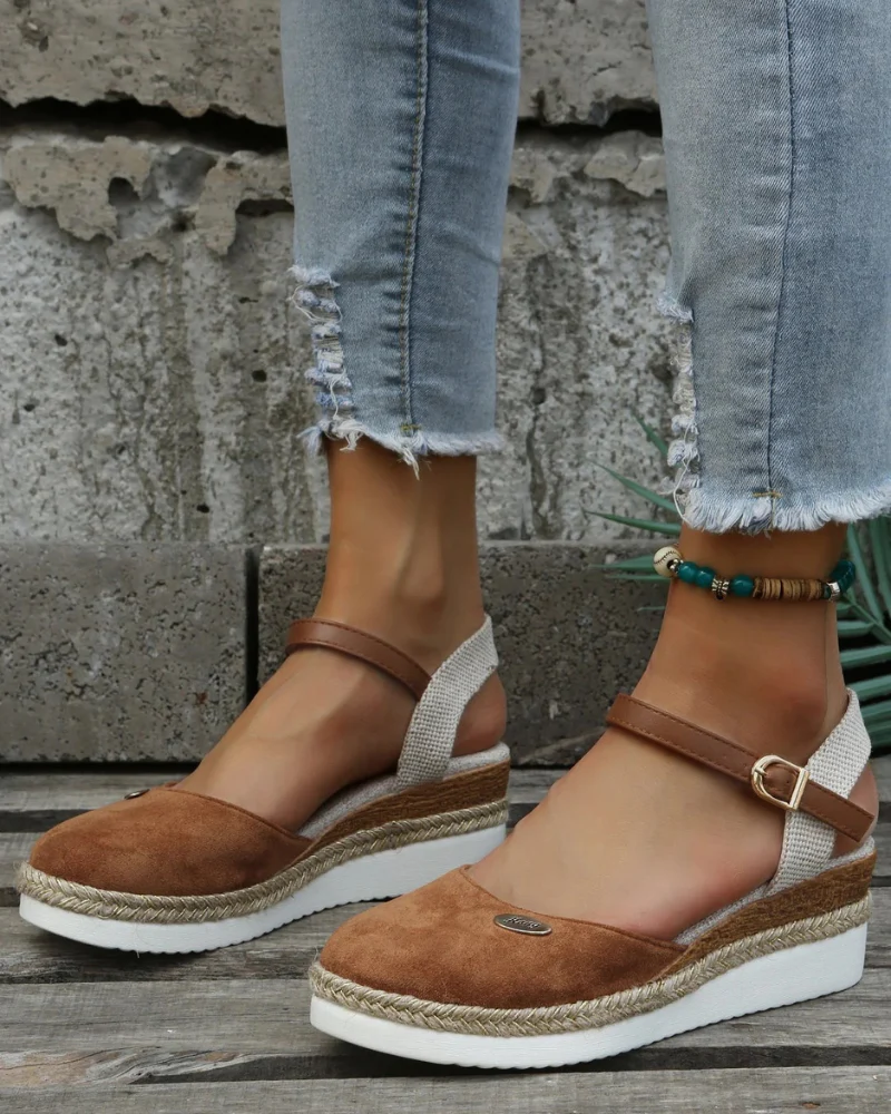 Damen stylische Sommer-Espadrilles | Plateau - Image 3