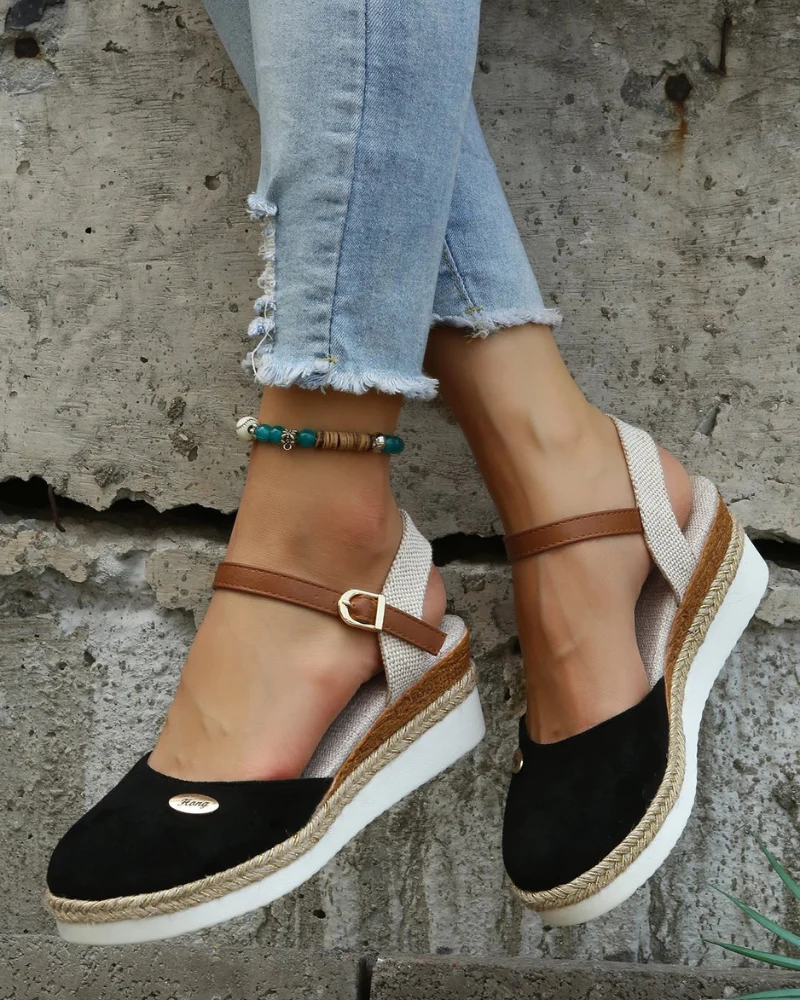 Damen stylische Sommer-Espadrilles | Plateau - Image 5