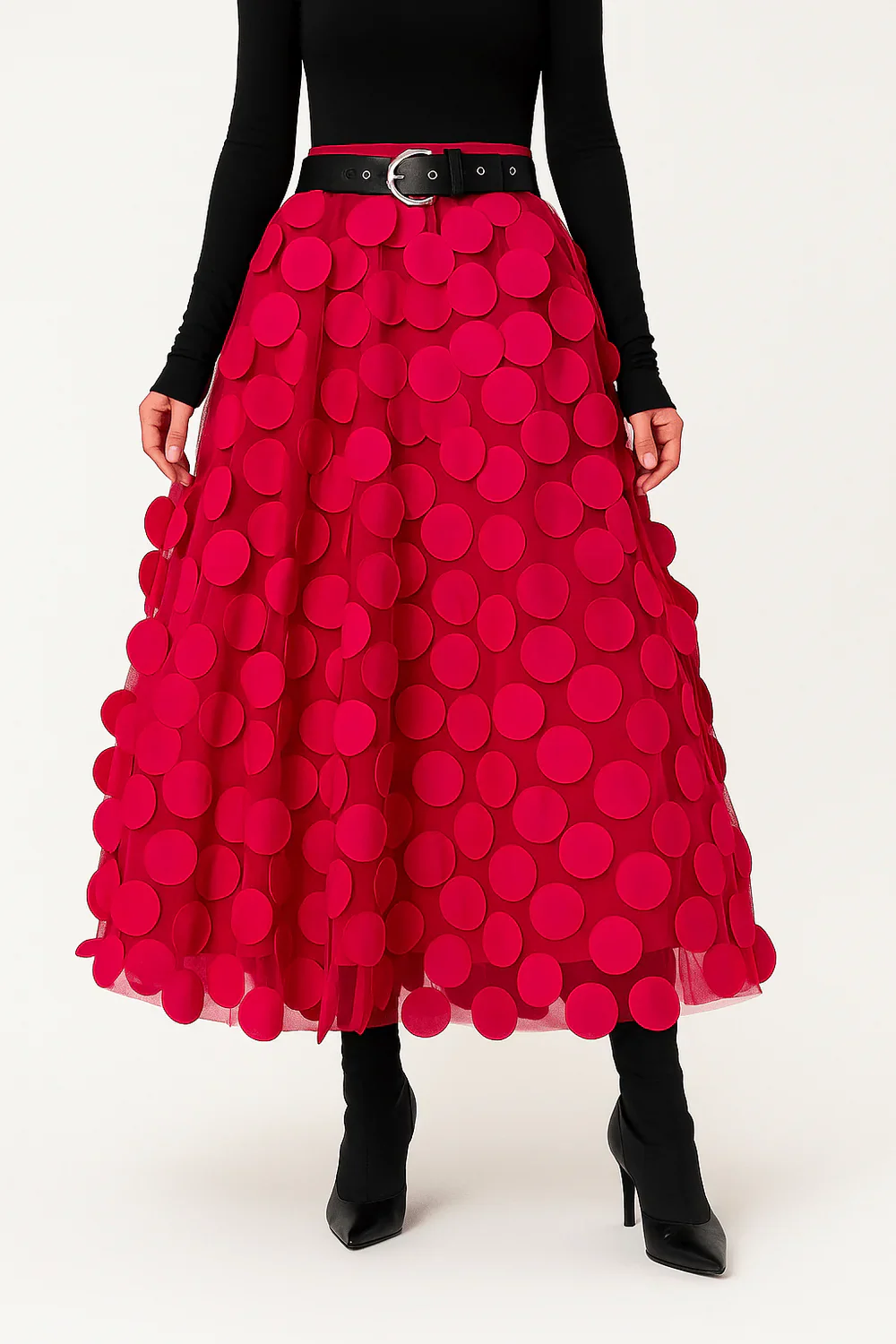 Damen stylischer Vintage-Midirock | Lang - Image 3
