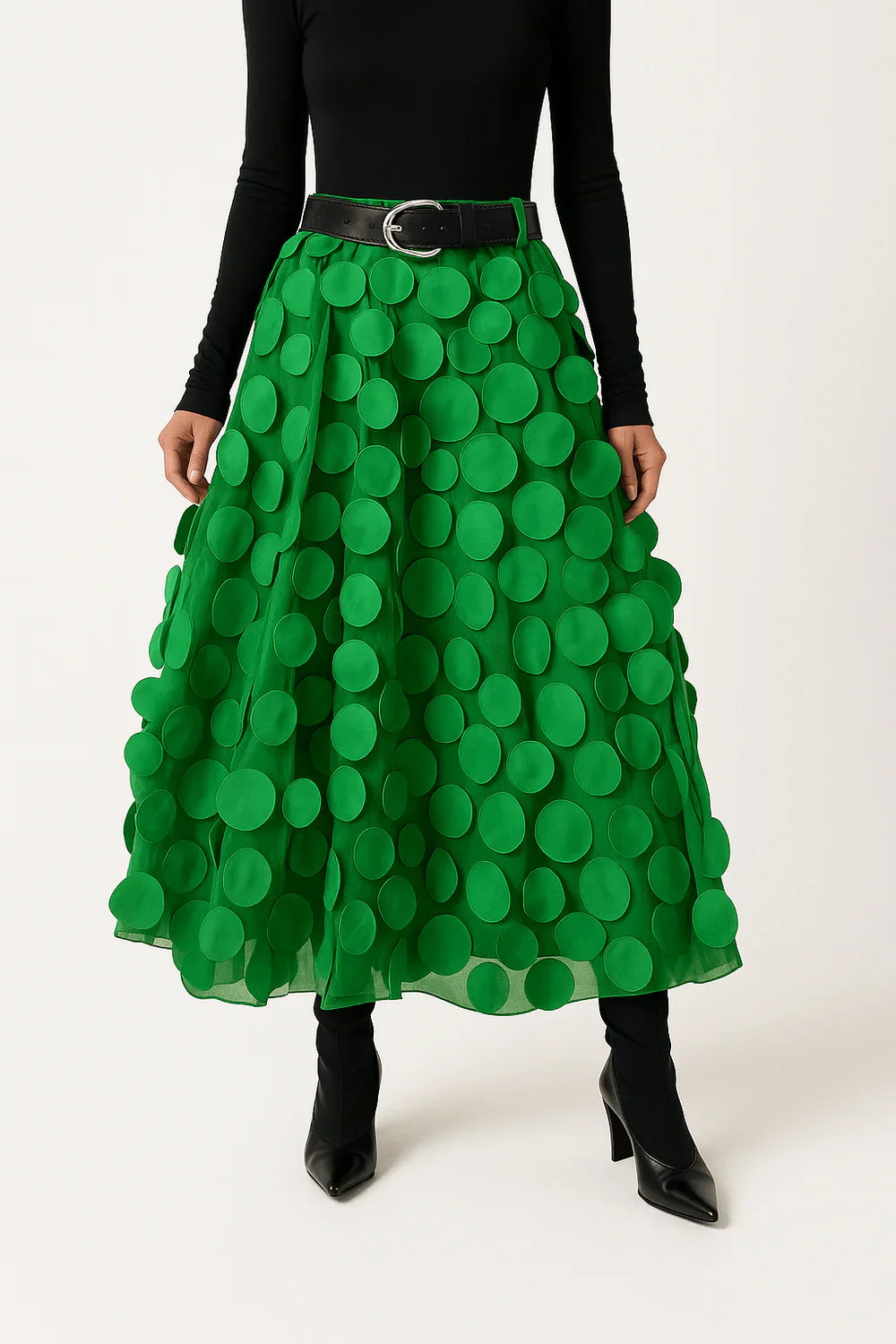 Damen stylischer Vintage-Midirock | Lang - Image 4