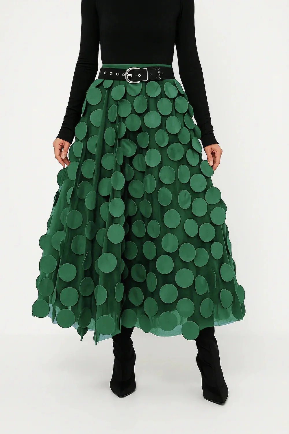 Damen stylischer Vintage-Midirock | Lang - Image 6