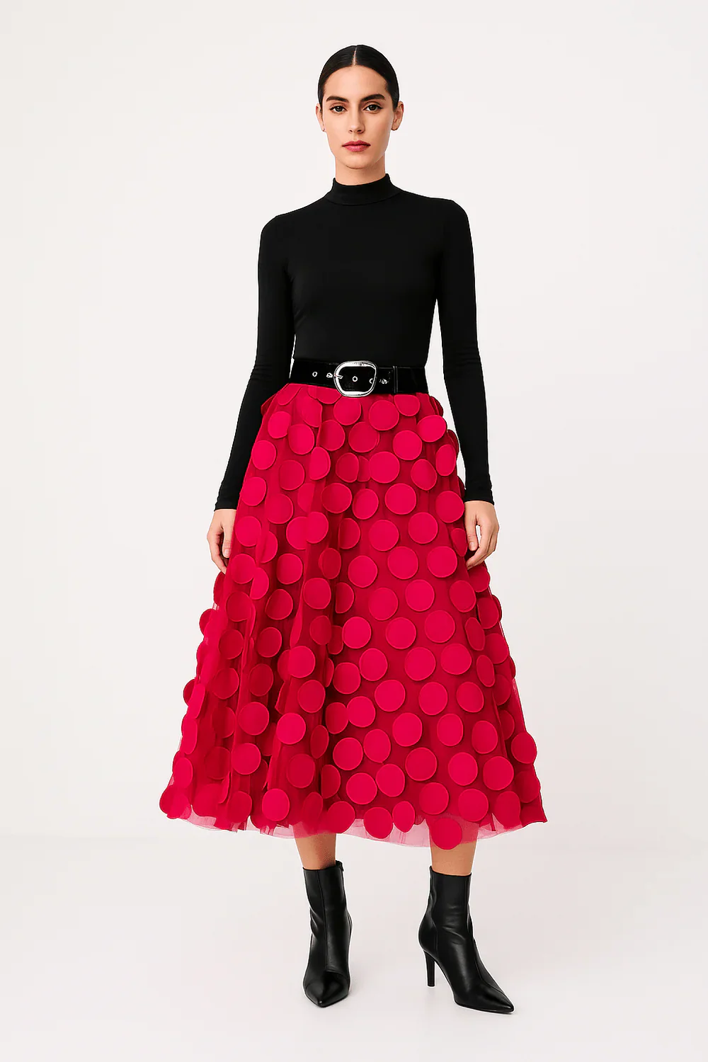 Damen stylischer Vintage-Midirock | Lang - Image 7