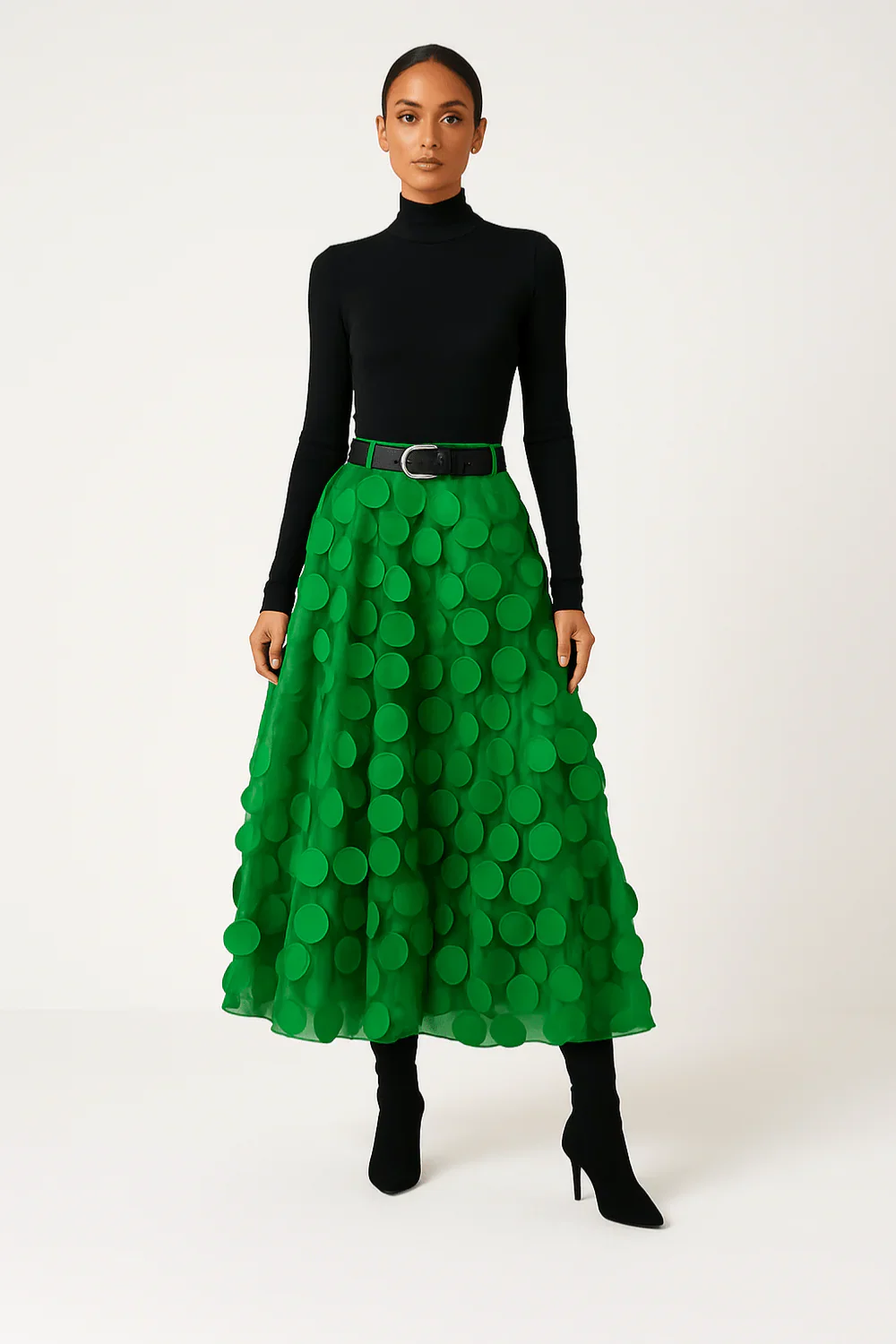 Damen stylischer Vintage-Midirock | Lang - Image 8