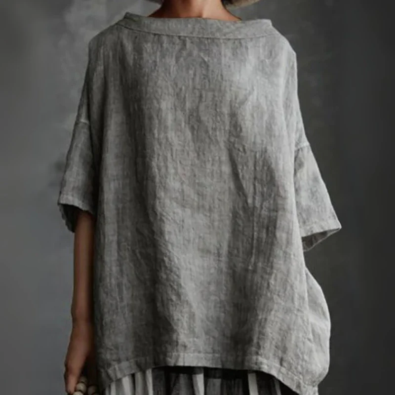 Damen stylisches lockeres Hemd | Kurzarm - Image 2