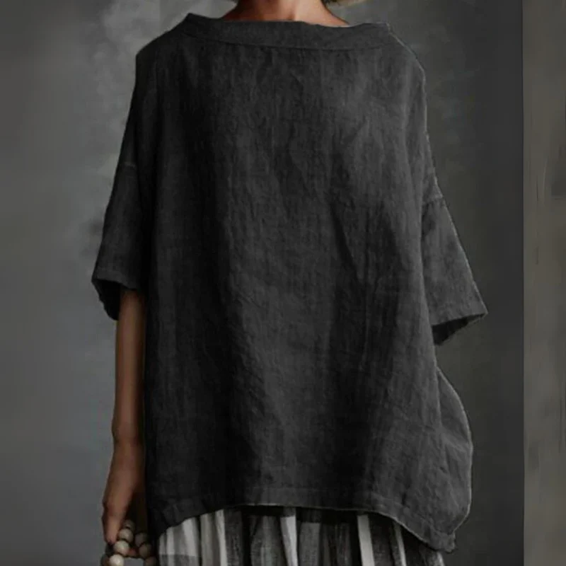 Damen stylisches lockeres Hemd | Kurzarm - Image 4
