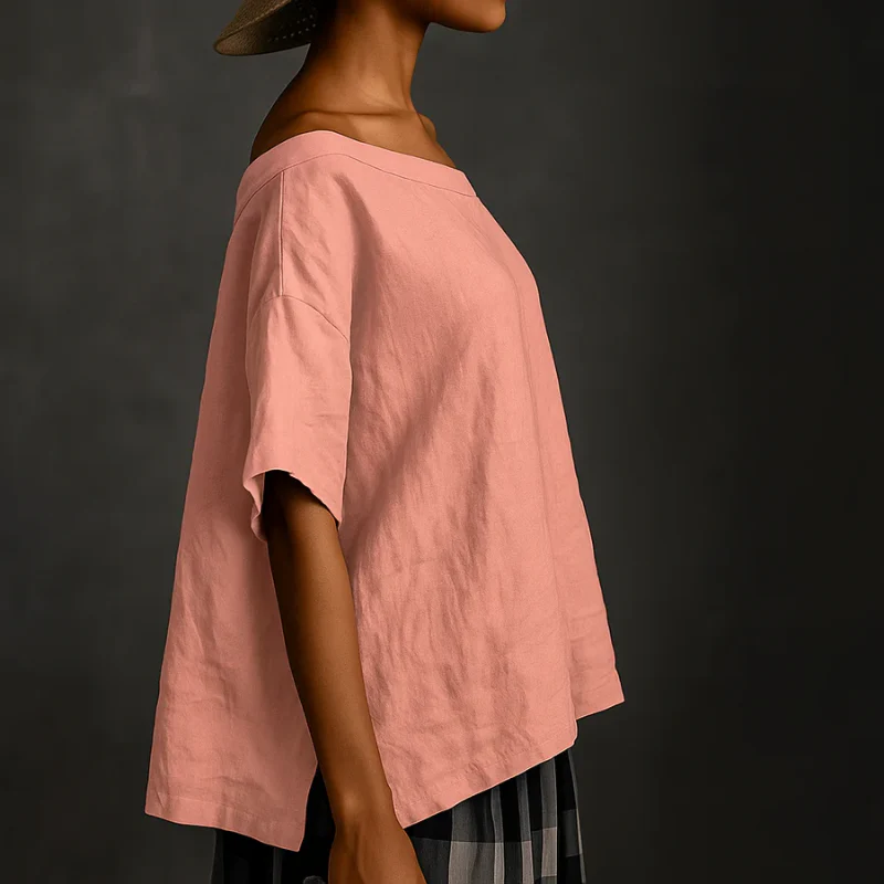 Damen stylisches lockeres Hemd | Kurzarm - Image 7
