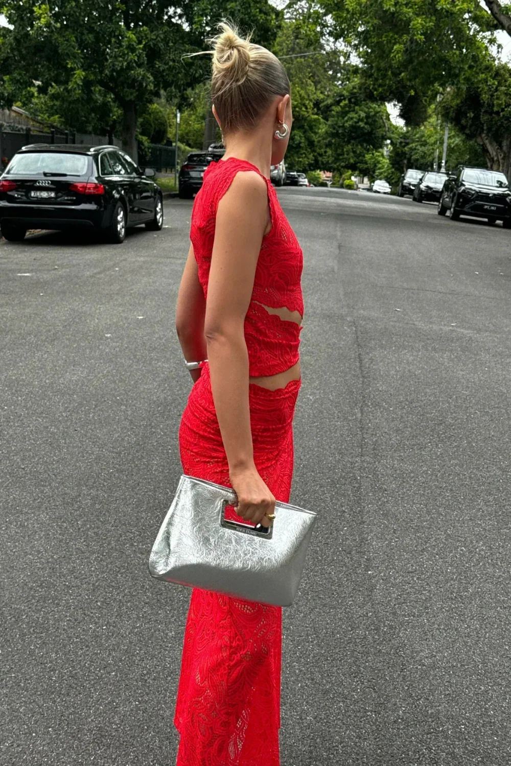 Damen stylisches Spitzenset | Rock und Oberteil - Image 2