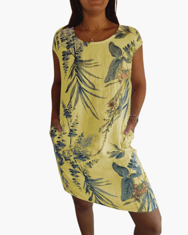 Damen T-Shirt Kleid | Lockeres Sommerkleid mit Print - Image 6